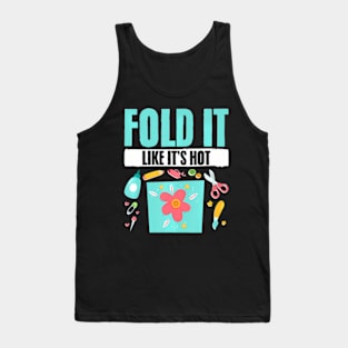 Fold It Handmade Card Making Scrapbooking Craft Card Maker Tank Top